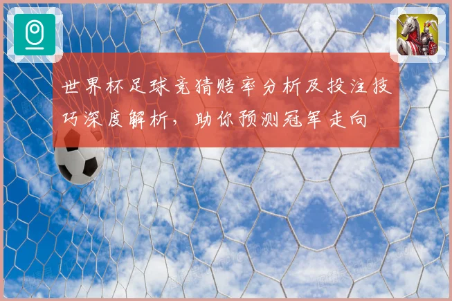 世界杯足球竞猜赔率分析及投注技巧深度解析，助你预测冠军走向